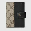 Gucci Bi-color Gg Marmont Card Case In Black