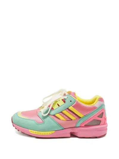 Pre-owned Gucci Zx 8000 Panelled Trainers In Pink