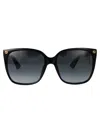 Gucci Gg0022s Sunglasses In 黑色的