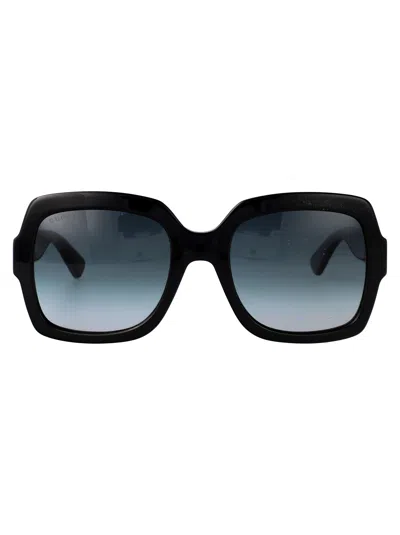 Gucci Black Black Grey Acetate Sunglasses
