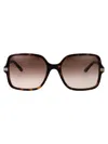 Gucci Metal Framed Havana Sunglasses In Brown