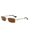 Gucci Sunglasses Woman Gold In 金子