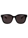 Gucci Black-black-grey Recycled Acetate Sunglasses In Black