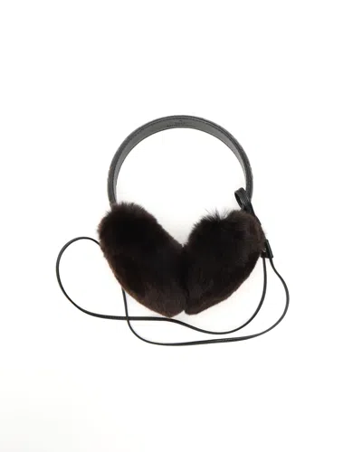 Gucci Ssima Fur Earmuffs In Black