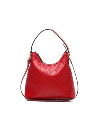 Pre-owned Gucci Ssima Linea A Hobo Bag In Red