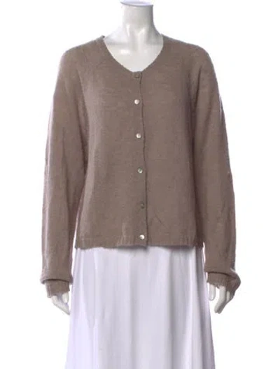 Pre-owned Gudrun & Gudrun V-neck Sweater In Neutrals