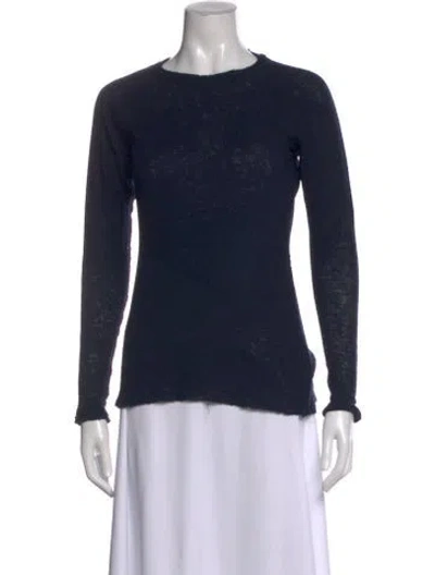 Pre-owned Gudrun & Gudrun Wool Crew Neck Sweater In Blue