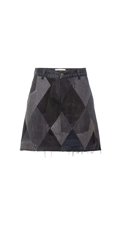Gudu Skirt #06dc In Smoke Grey