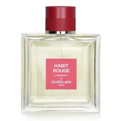 Guerlain - Habit Rouge L'instinct Eau De Toilette Intense Spray 100ml / 3.3oz In Red   / Green