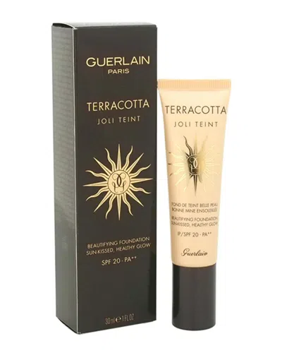 Guerlain 1oz Medium Terracotta Joli Teint Beautifying Foundation In White