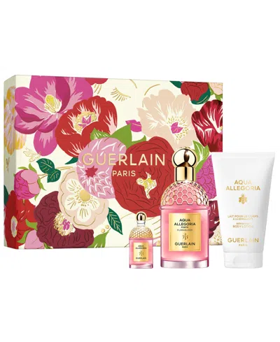 Guerlain 3-pc. Limited Edition Aqua Allegoria Florabloom Forte Eau De Parfum Gift Set In Transparent