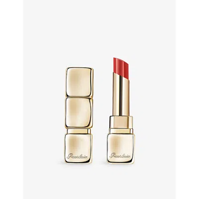 Guerlain 519 Floral Brick Kisskiss Shine Bloom 95% Natural-origin Lipstick 3.2g