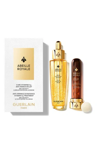 Guerlain Abeille Royale Vitamin C Radiance Treatment Set $215 Value In Transparent