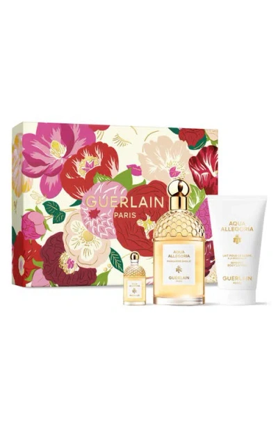 Guerlain Aqua Allegoria Mandarine Basilic Eau De Toilette Gift Set (limited Edition) $208 Value In Transparent