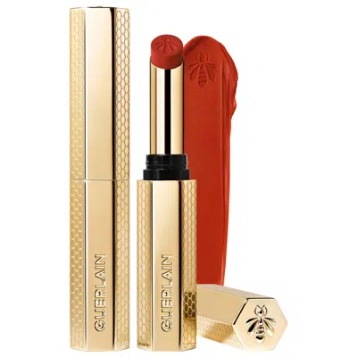 Guerlain Kiss Kiss Blur Matte Long-wearing Lipstick 668 Warm Marigold 0.1 Oz/1.85 G