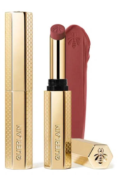 Guerlain Kiss Kiss Honey-infused Refillable Lipstick In Burgundy