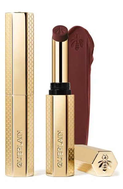 Guerlain Kiss Kiss Honey-infused Refillable Lipstick In Brown