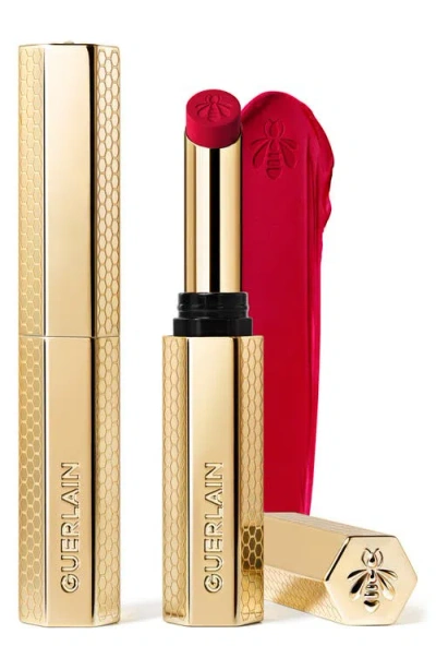 Guerlain Kiss Kiss Honey-infused Refillable Lipstick In Red