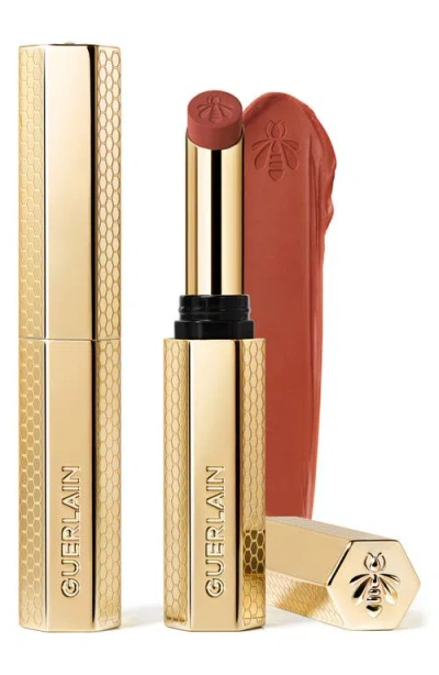 Guerlain Kiss Kiss Honey-infused Refillable Lipstick In Brown