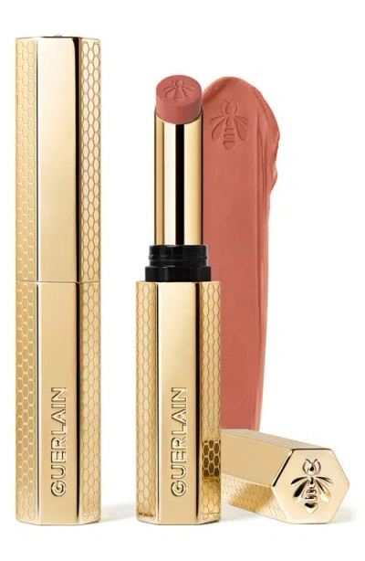 Guerlain Kiss Kiss Honey-infused Refillable Lipstick In Brown