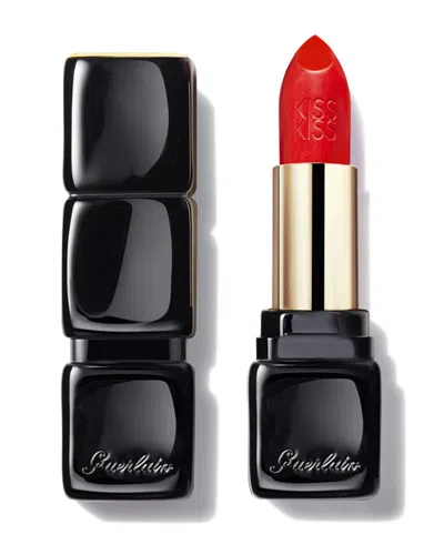 Guerlain Kisskiss Satin Cream Lip Color In Red
