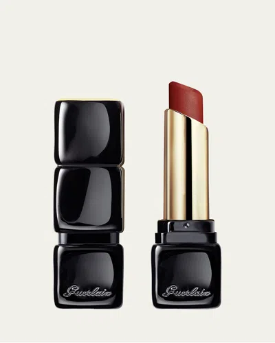 Guerlain Kisskiss Tender 16-hour Comfort Lightweight Luminous Matte Lipstick In 770 Desire Red