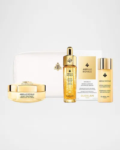 Guerlain Limited Edition Abeille Royale Cream And Routine Set ($283 Value) In White