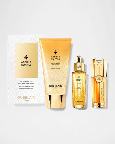 Guerlain Limited Edition Abeille Royale Skincare Essentials Set In White