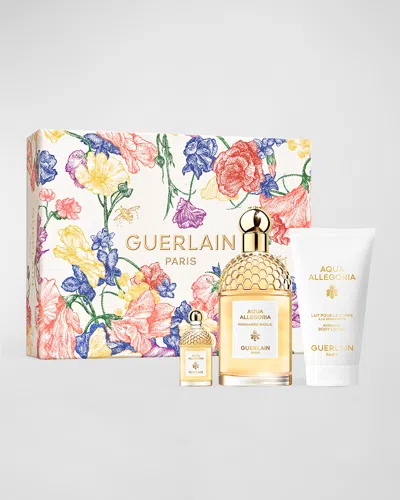 Guerlain Limited Edition Aqua Allegoria Mandarine Basilic Eau De Toilette Gift Set In White