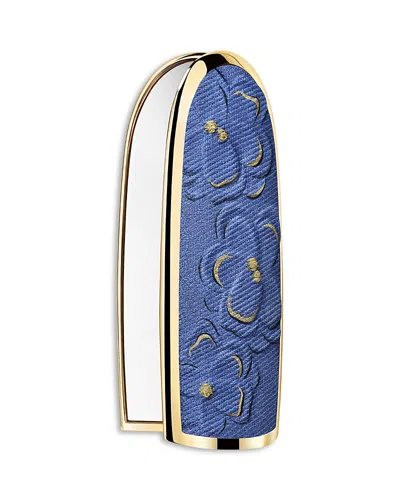 Guerlain Limited Edition Blooming Denim Rouge G Customizable Lipstick Case In Blue