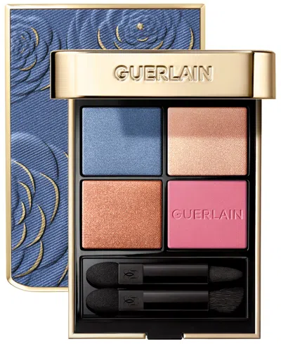 Guerlain Limited Edition Ombres G-quad Denim Blossom Eyeshadow In Transparent