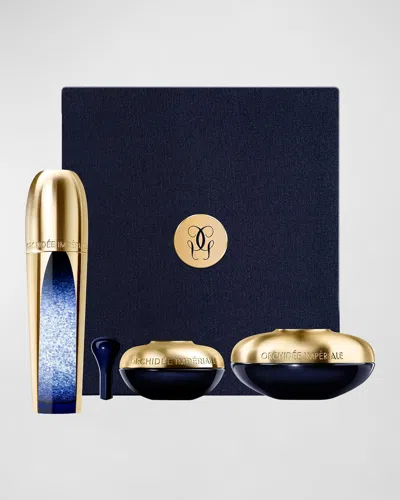 Guerlain Limited Edition Orchidee Imperiale Ritual Set ($1,400 Value) In White