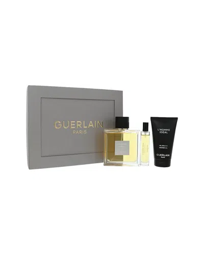 Guerlain Men's L'homme Ideal Edt 3pc Set In Transparent