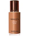 Guerlain Terracotta Le Teint Glow Foundation In 6.5n -dark With Neutral Beige Undertones