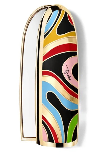 Guerlain X Pucci Rouge G Customizable Lipstick Case In Multi Black