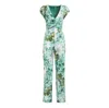 Guess Woman Jumpsuit Green Size Xl Polyester, Elastane