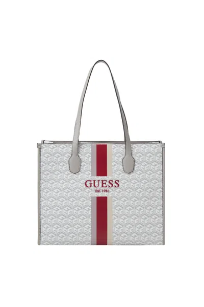 Guess - Stl Tote Bag Stone Logo Hwsc8665230 In Sand