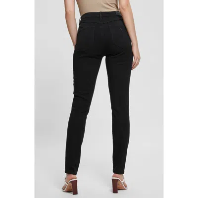 Guess 1981 High Waist Ankle Skinny Jeans In Black