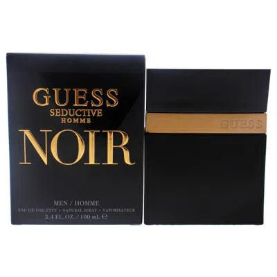 Guess 3.4 oz Seductive Homme Noir Edt Spray For Men In White
