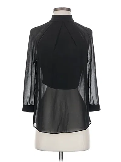 Pre-owned Guess 3/4 Sleeve Blouse In Black