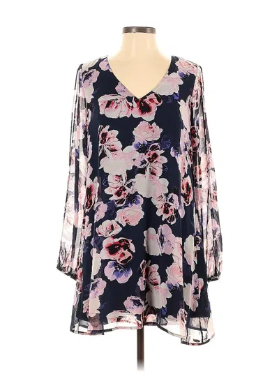 Pre-owned Guess 3/4 Sleeve Blouse In Blue