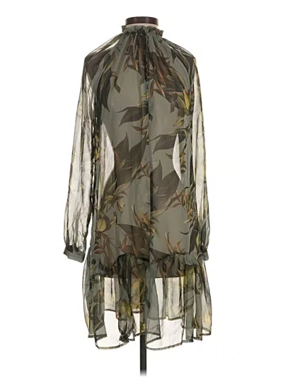 Pre-owned Guess 3/4 Sleeve Blouse In Green