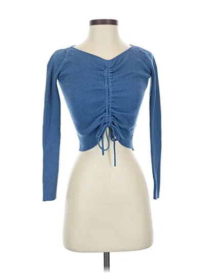 Pre-owned Guess 3/4 Sleeve T-shirt In Blue