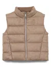 Guess 4g-jacquard Gilet In Neutrals