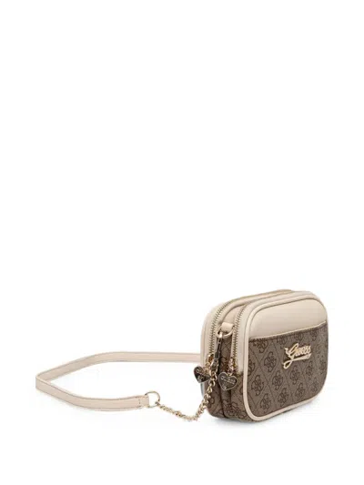 Guess Kids' 4g Logo-lettering Crossbody Bag In Brown