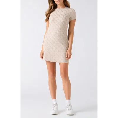 Guess 4g Monogram Jacquard Minidress In Multi