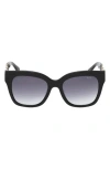 Guess 53mm Gradient Square Sunglasses In Black