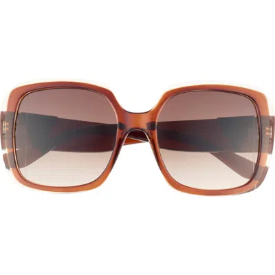 Guess 55mm Square Sunglasses In Brown
