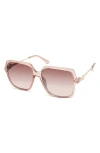 Guess 56mm Square Gradient Sunglasses In Pink