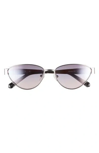 Guess 58mm Cat Eye Sunglasses In Metallic